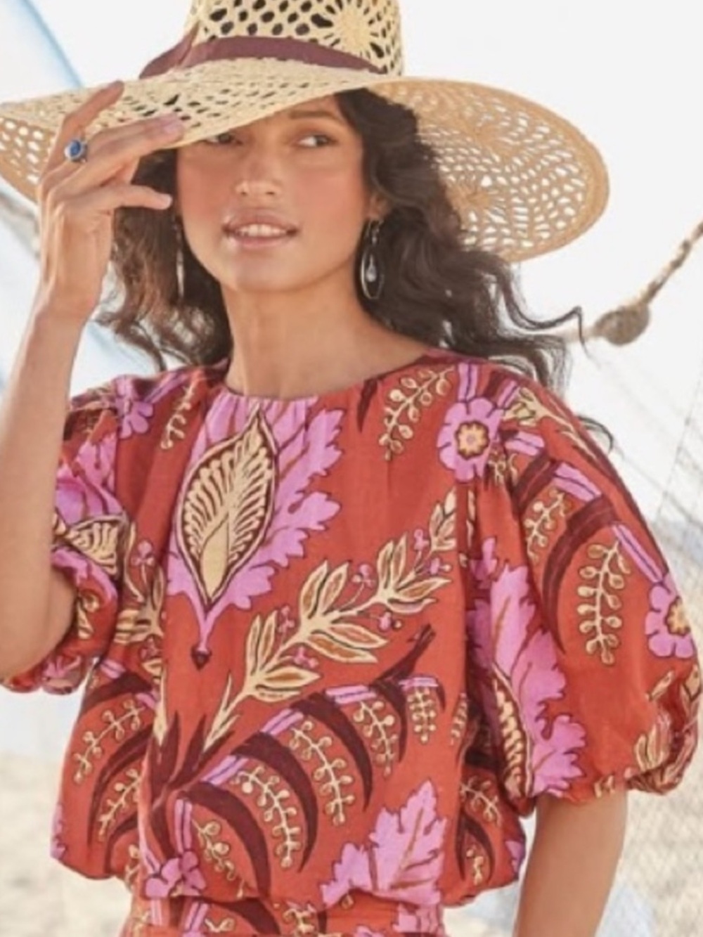 Sundance Verenia linen top